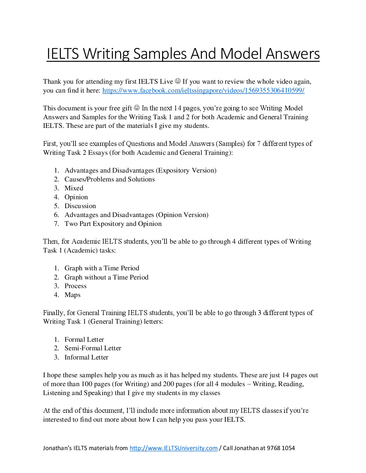 IELTS WRITING SAMPLES 2