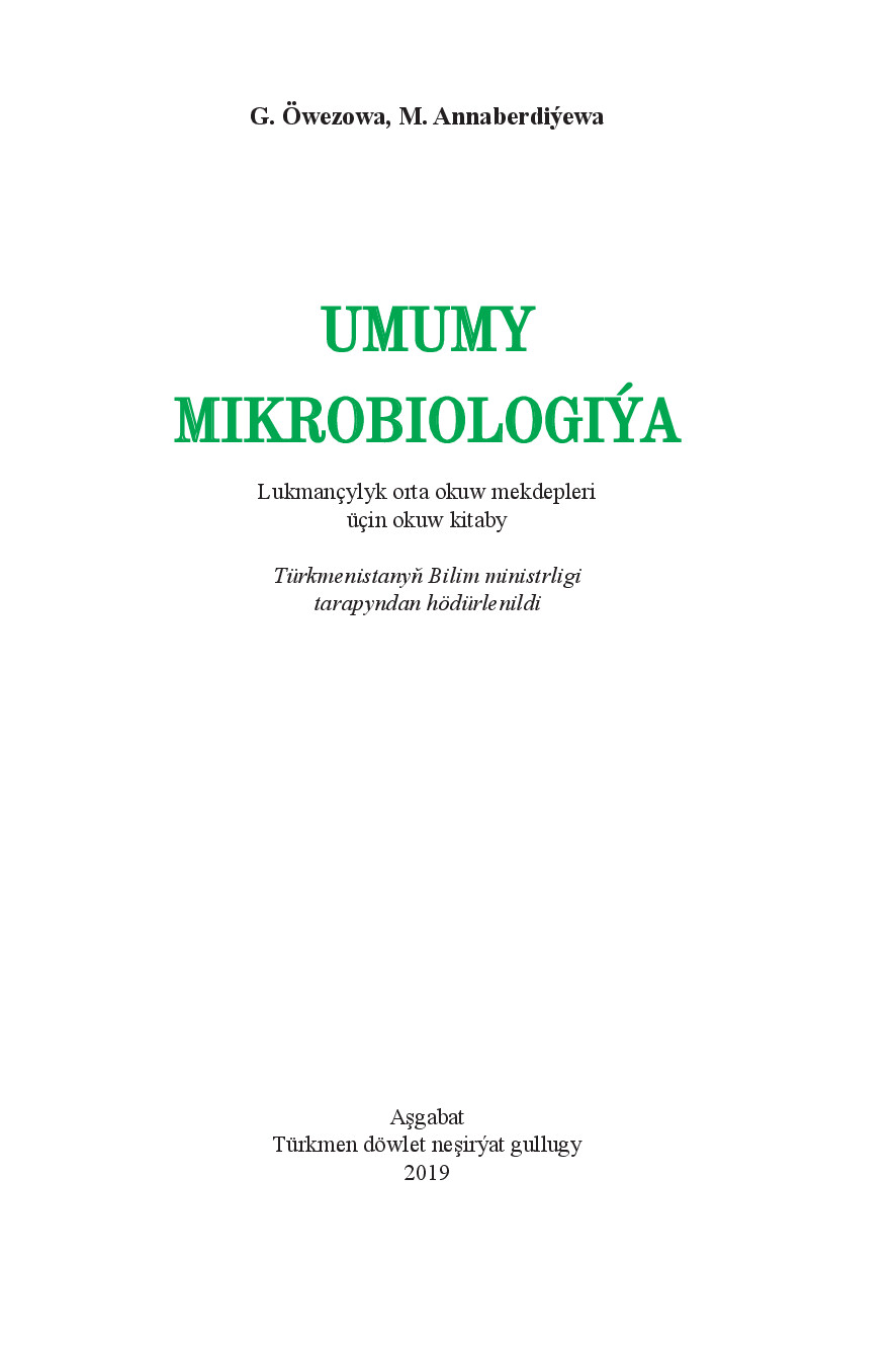 UMUMY MIKROBIOLOGIÝA