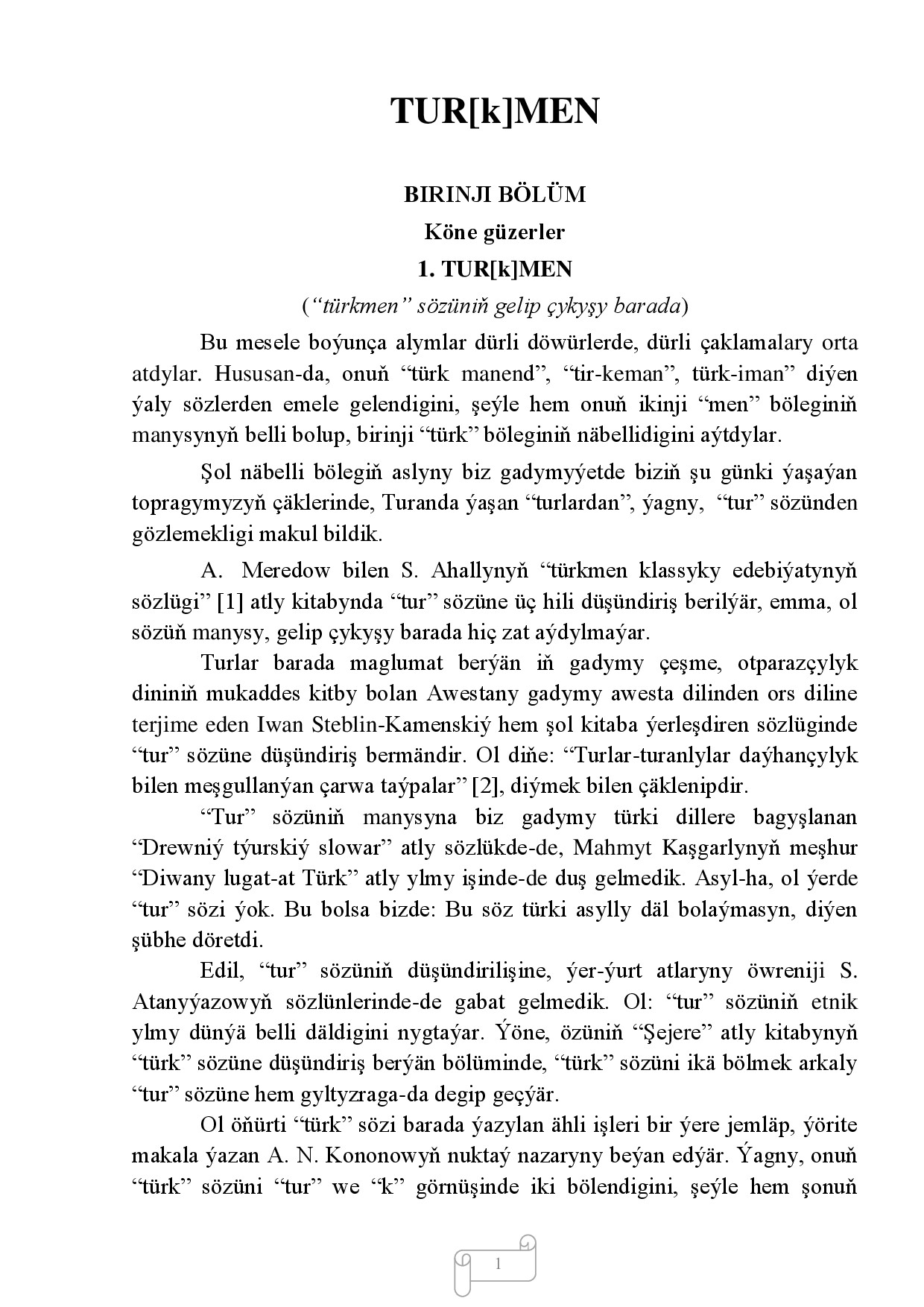 TÜRKMEN SÖZI