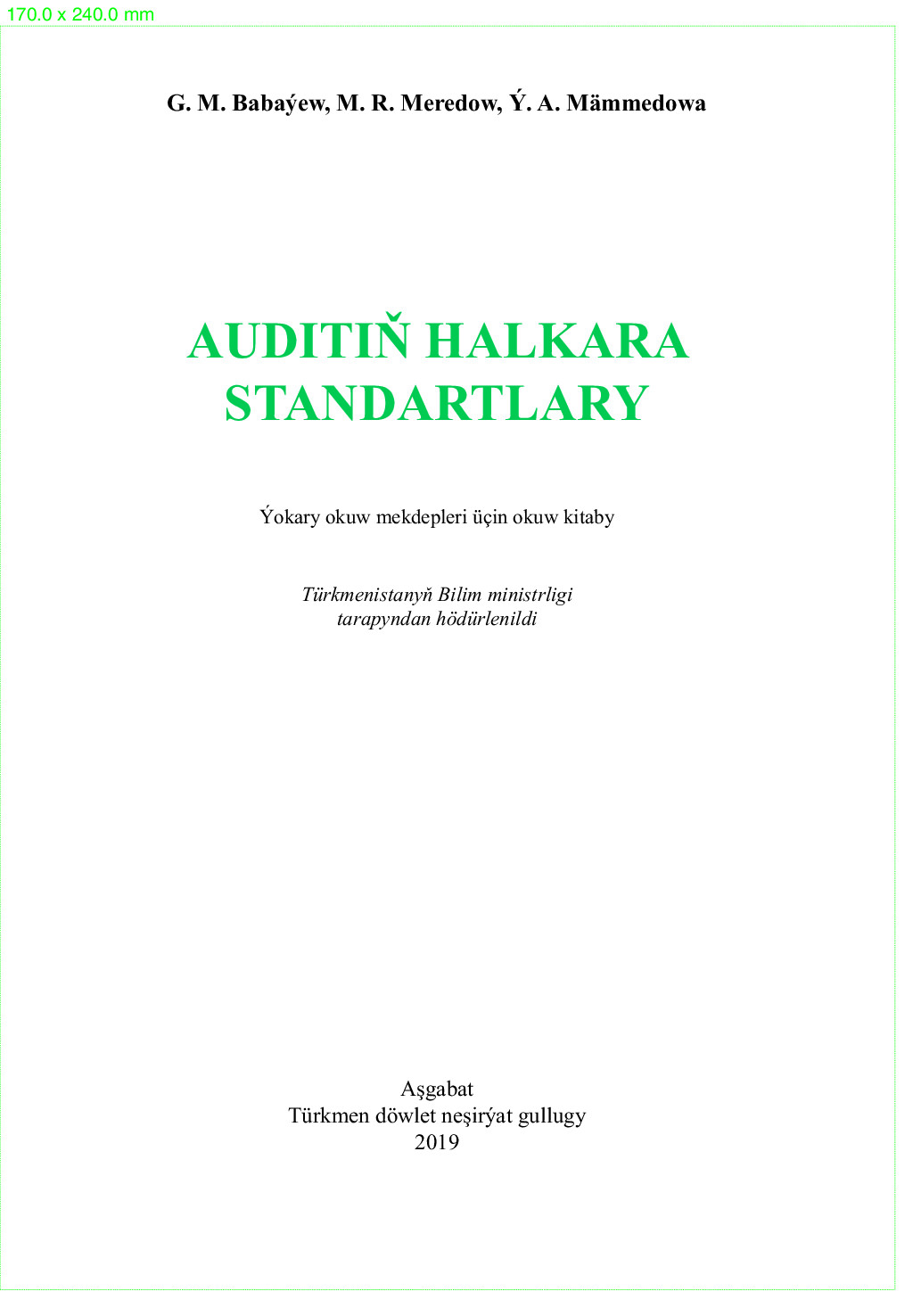 AUDITIŇ HALKARA STANDARTLARY