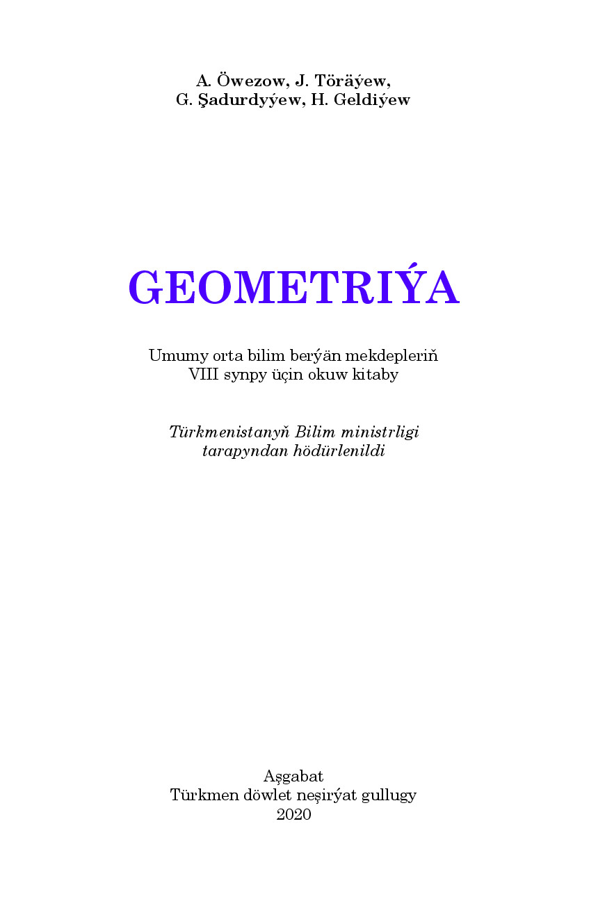 Geometriýa VIII Synp