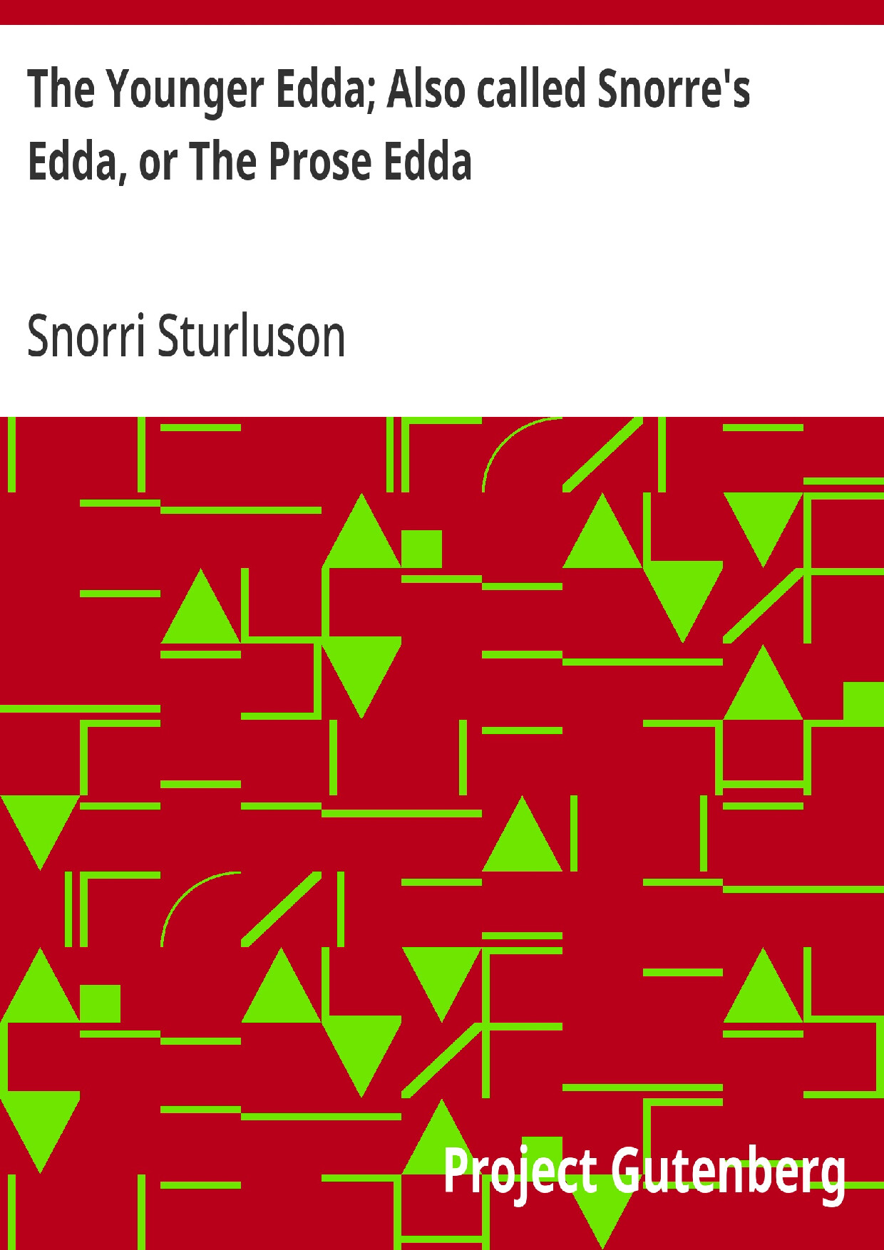THE PROSE EDDA   SNORRI STURLUSON