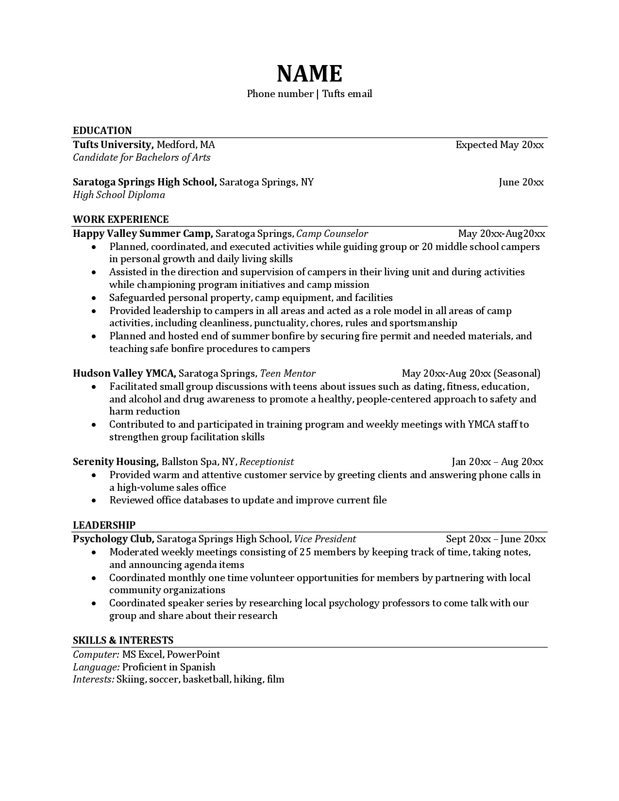 ATS FRIENDLY RESUME (TOPPERWORLD)