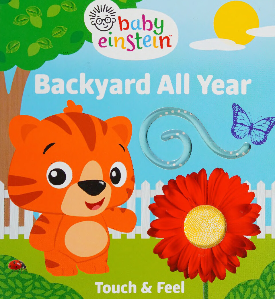 BABY EINSTEIN BACKYARD ALL YEAR TOUCH AND FEEL BOARD BOOK