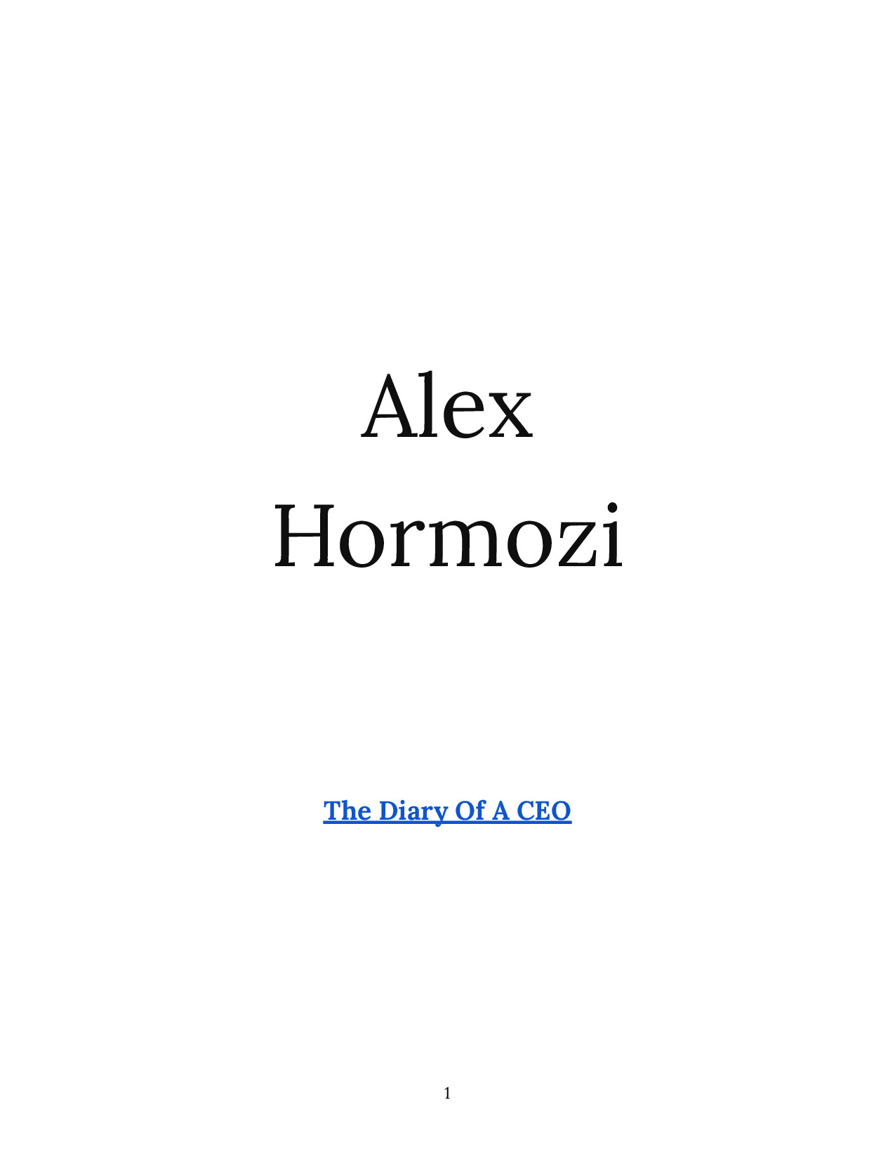 ALEX HORMOZI   E235