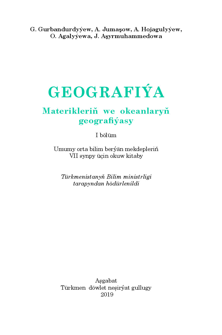 GeografiýA I BöLüM, Vii Synp