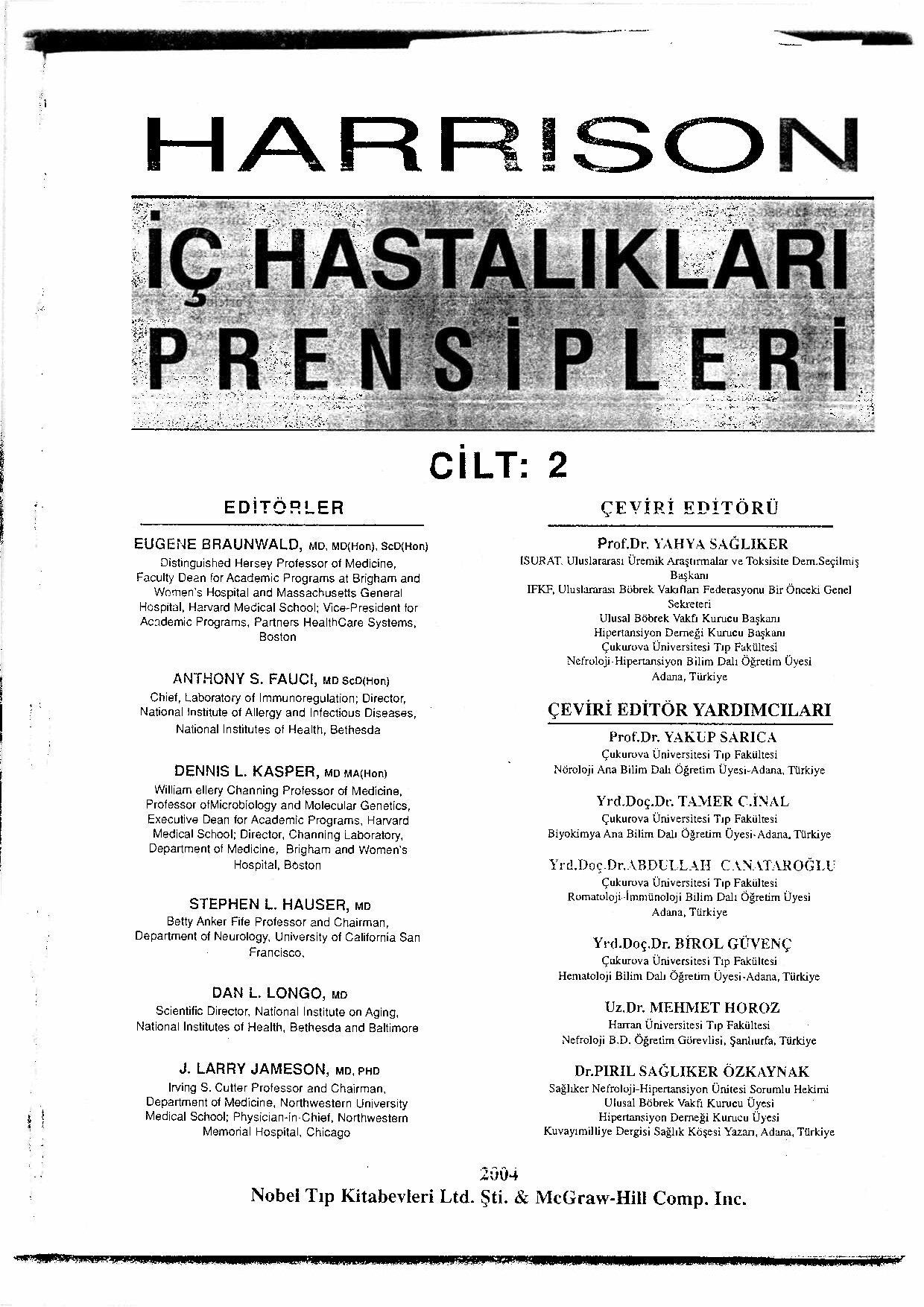 2. HARRISON İÇ HASTALIKLARI PRENSIPLERI (CILT 2) (1)