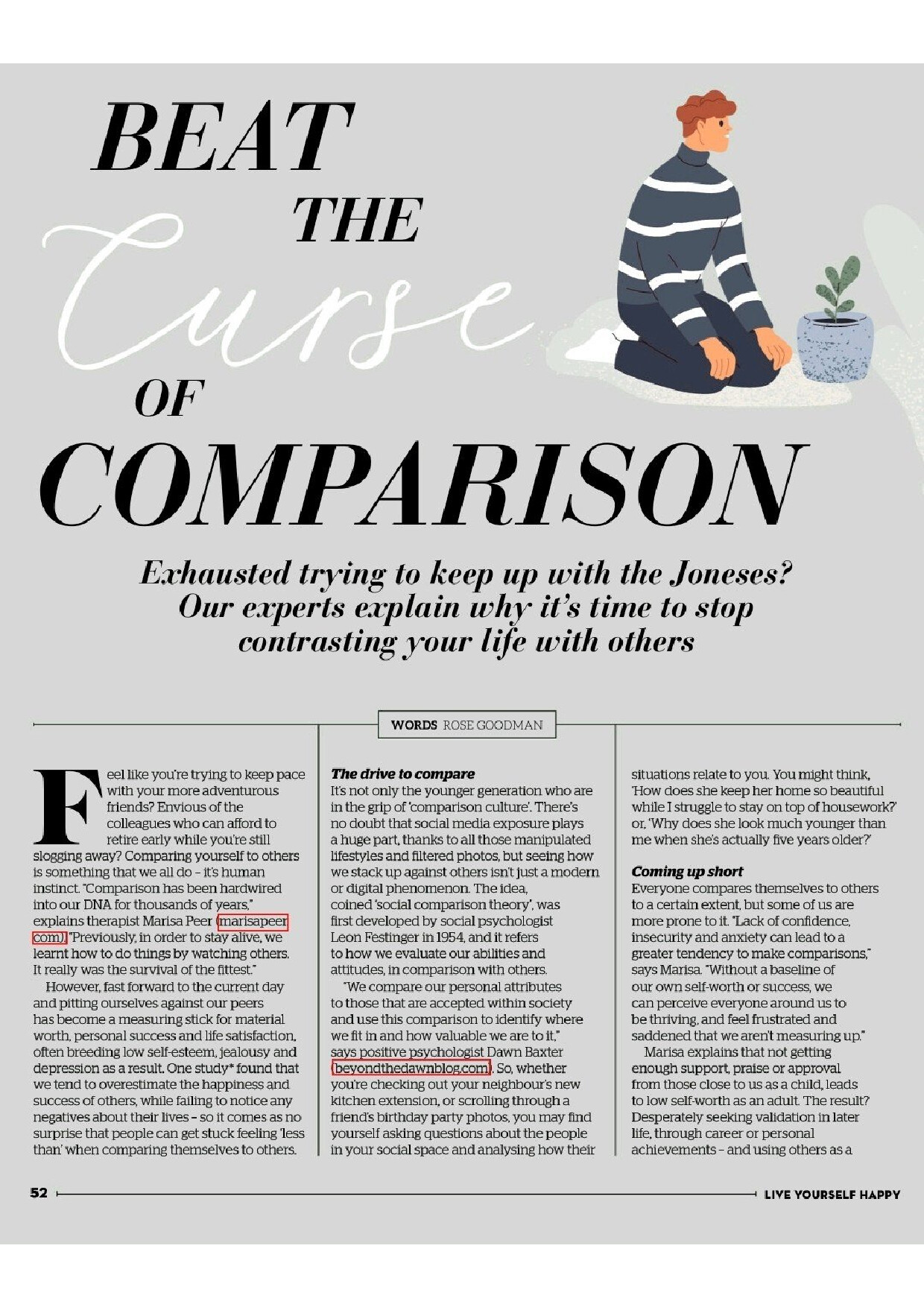 BEAT THE CURSE OF COMPARISON