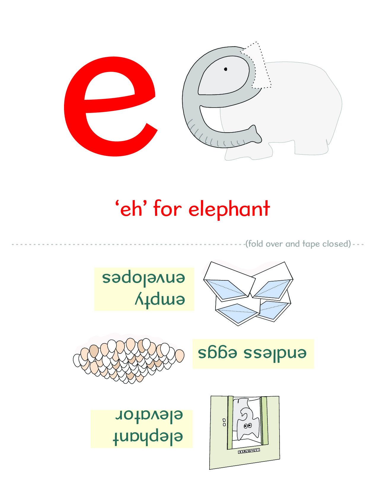 BOOK 2 ALPHABET PAGES TO FOLD FOR FLASH CARDS