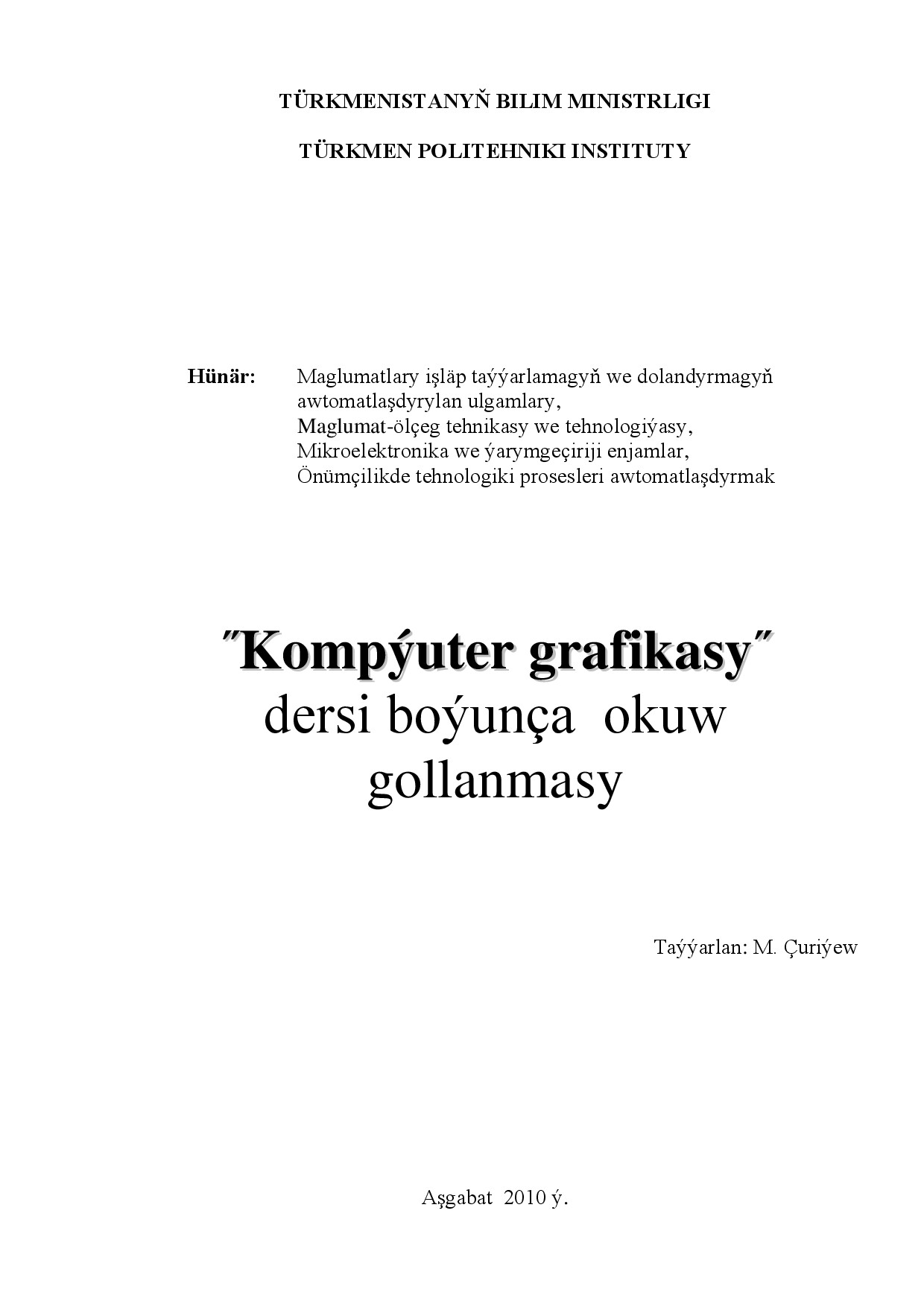 KOMPÝUTER GRAFIKASY