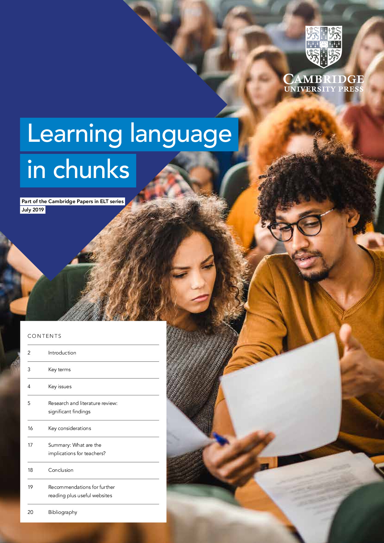 LEARNING LANGUAGE IN CHUNKS