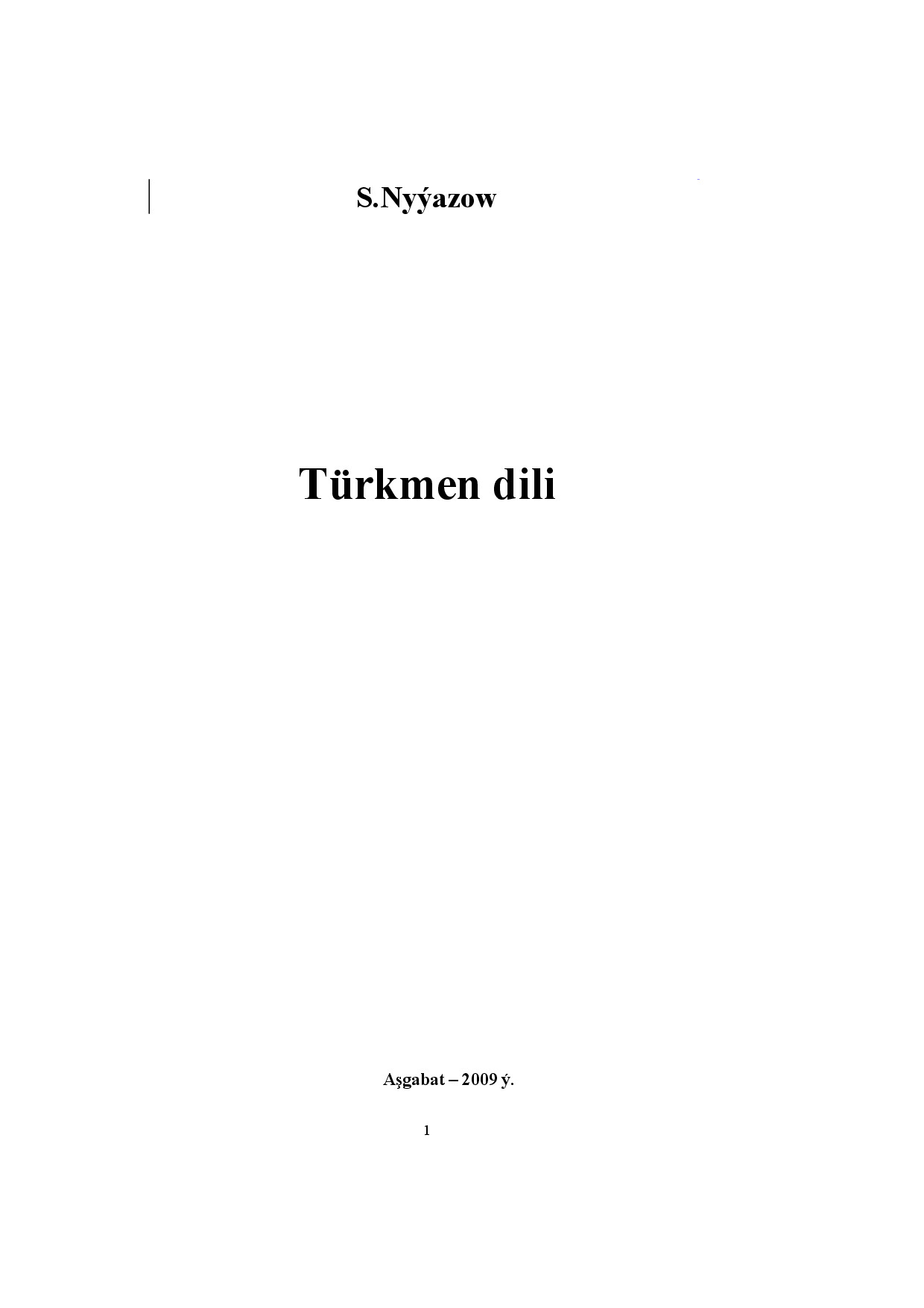 TÜRKMEN DILI