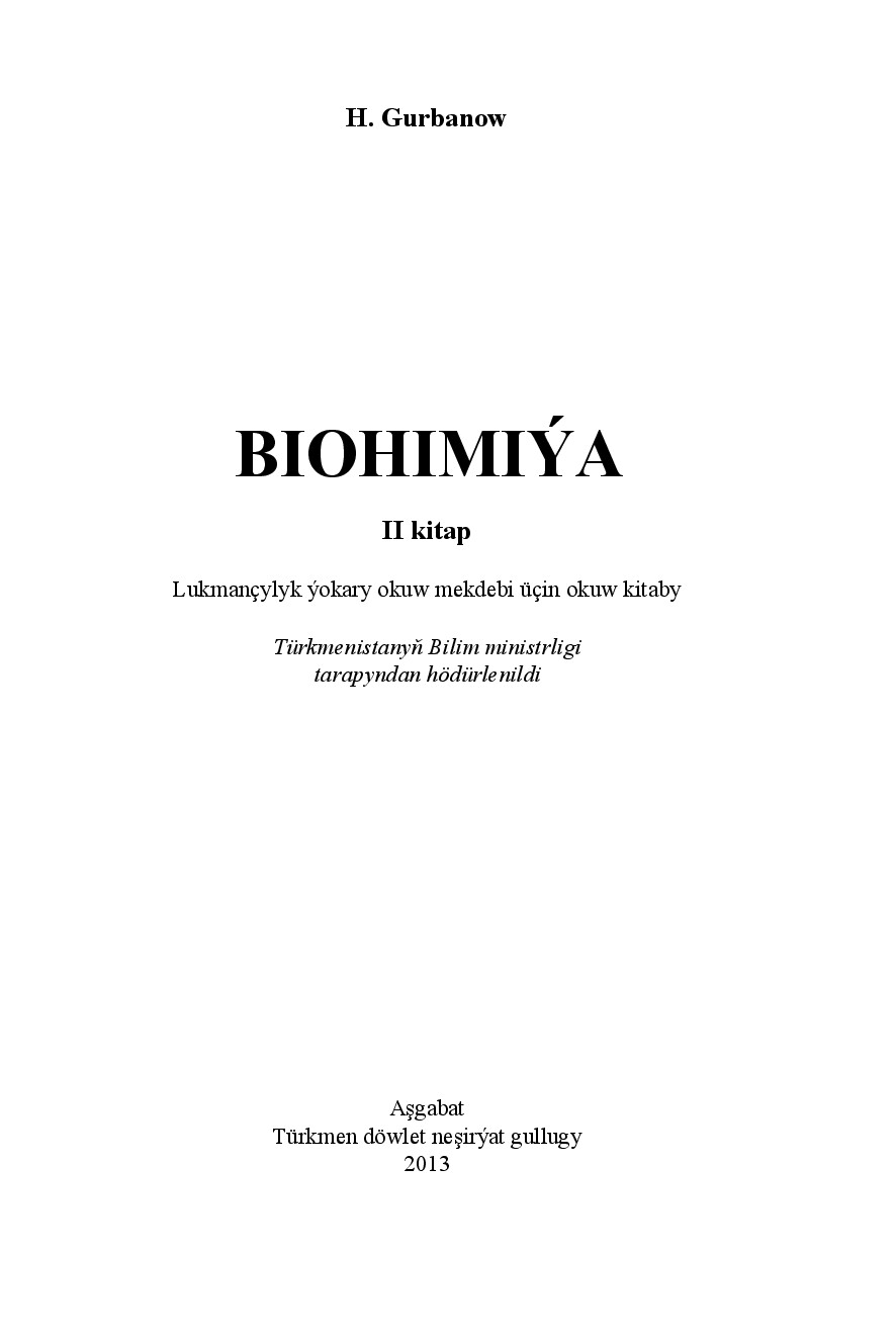 BIOHIMIÝA II