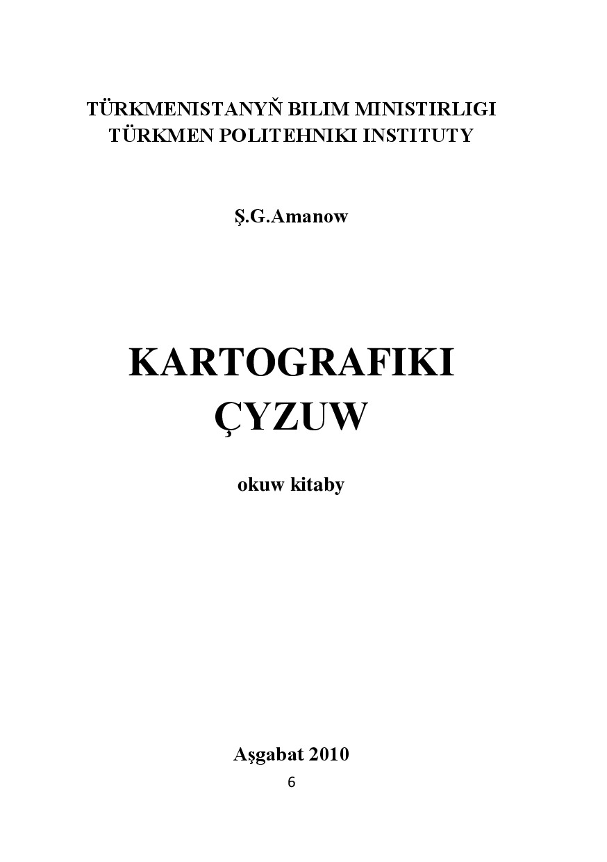 KARTOGRAFIKI ÇYZUW