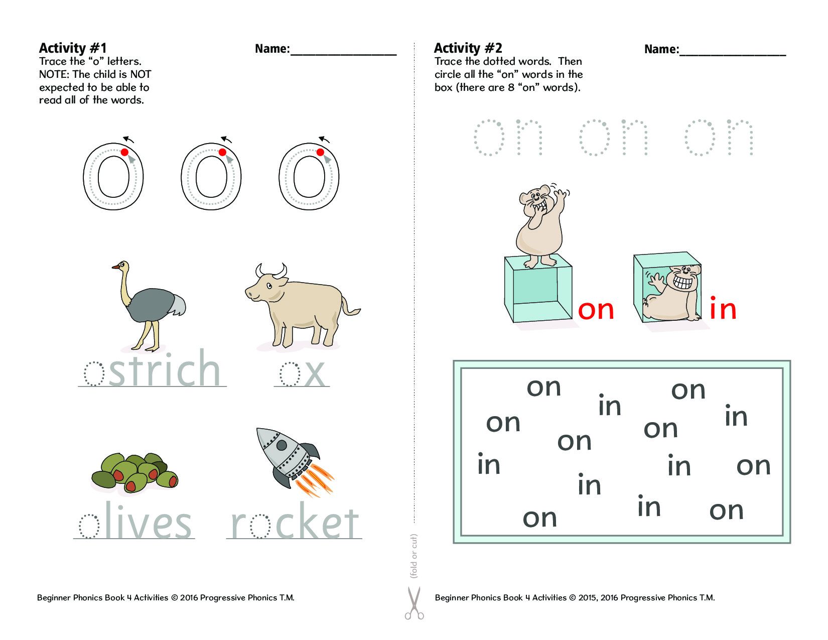 BEGINNER BOOK 4 ACTIVITY WORKSHEETS