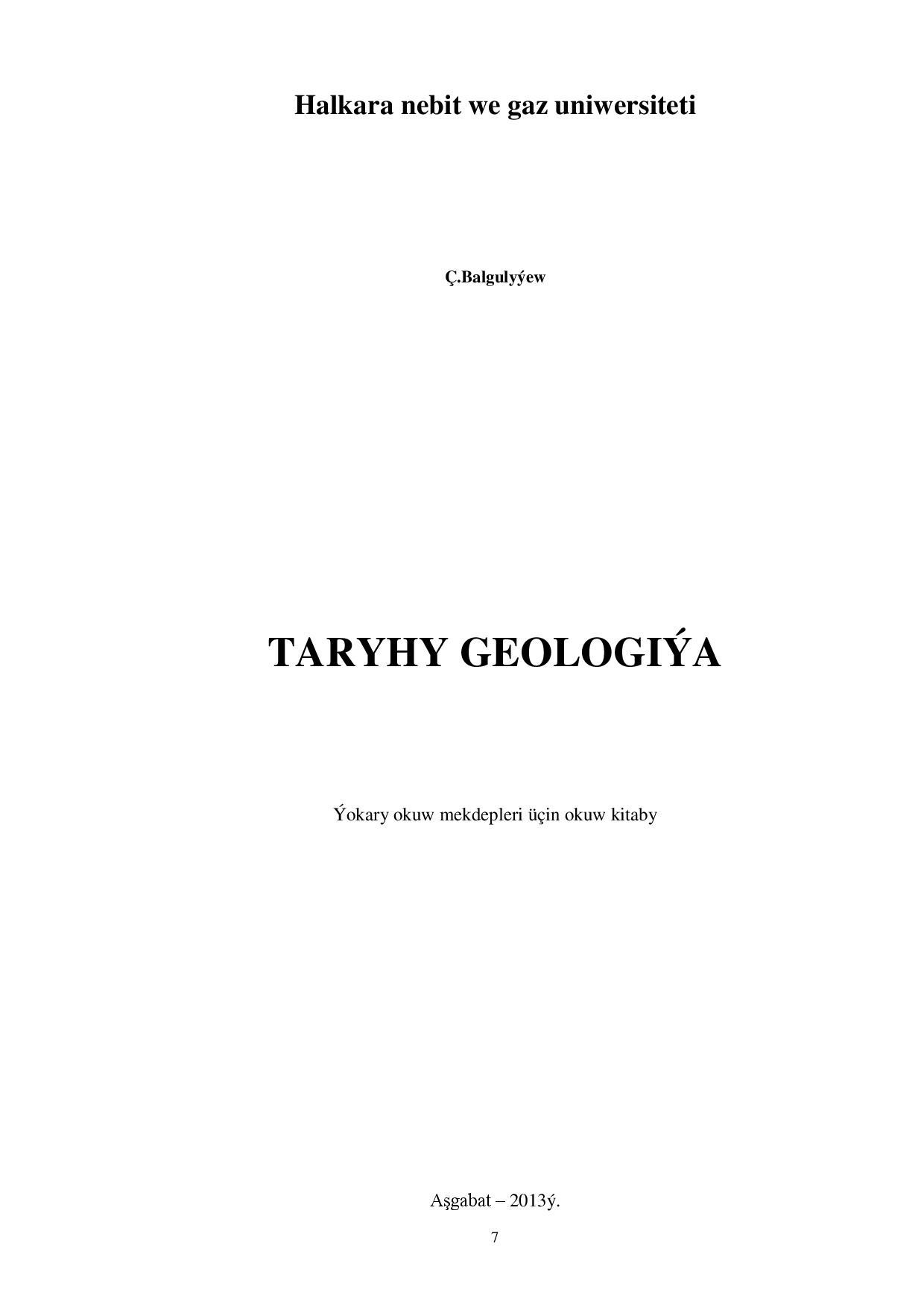TARYHY GEOLOGIÝA