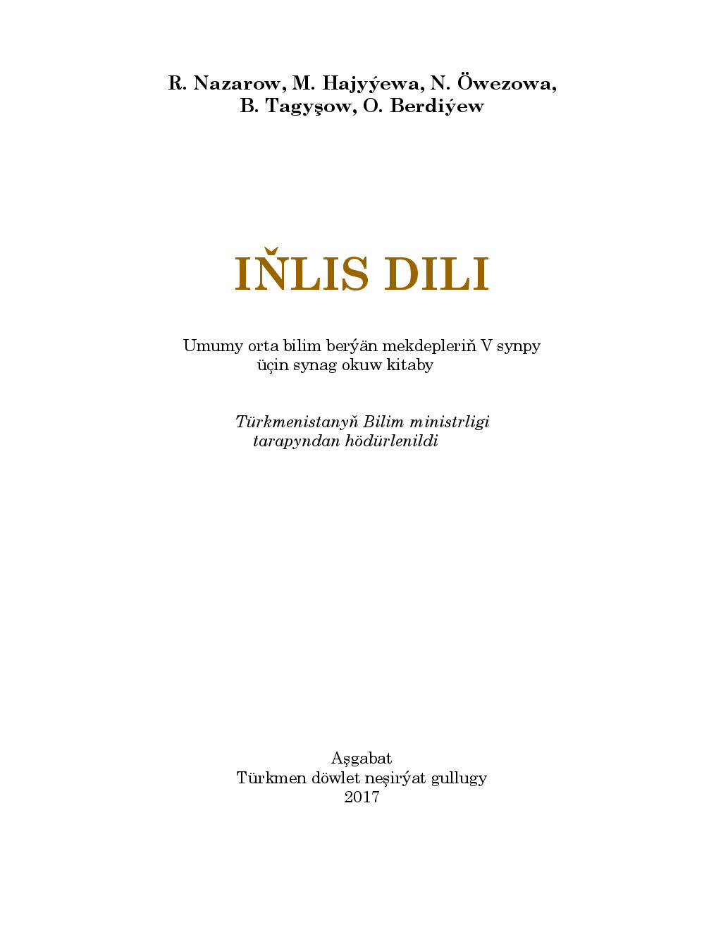 IňLis Dili V Synp   2017