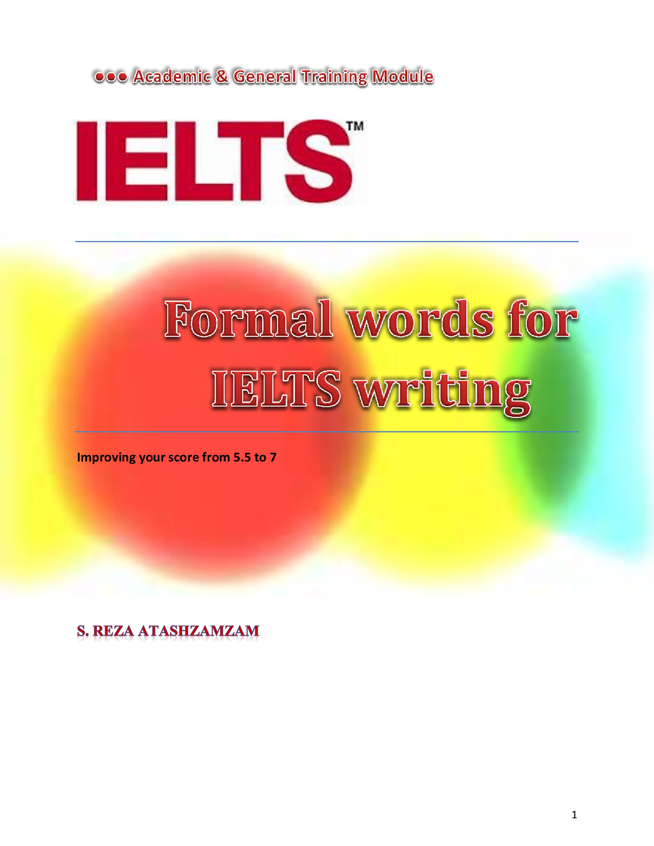 FORMAL WORDS FOR IELTS WRITING TASK 2