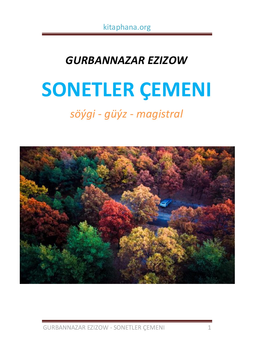GURBANNAZAR EZIZOW SONETLER ÇEMENI