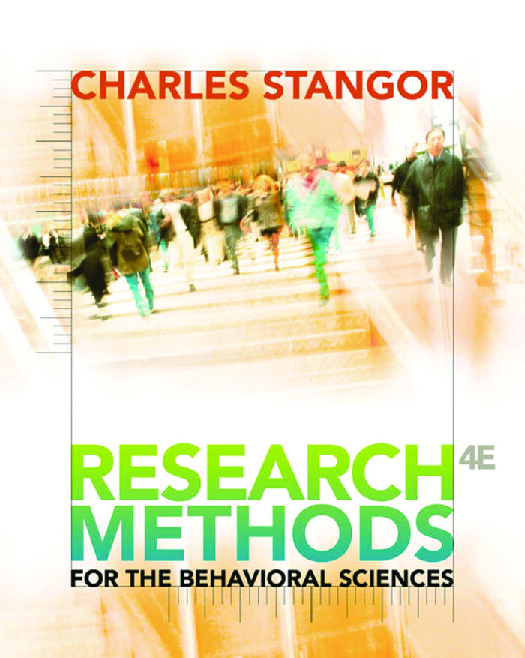 RESEARCH METHODS FOR THE BEHAVIORAL SCIENCES
