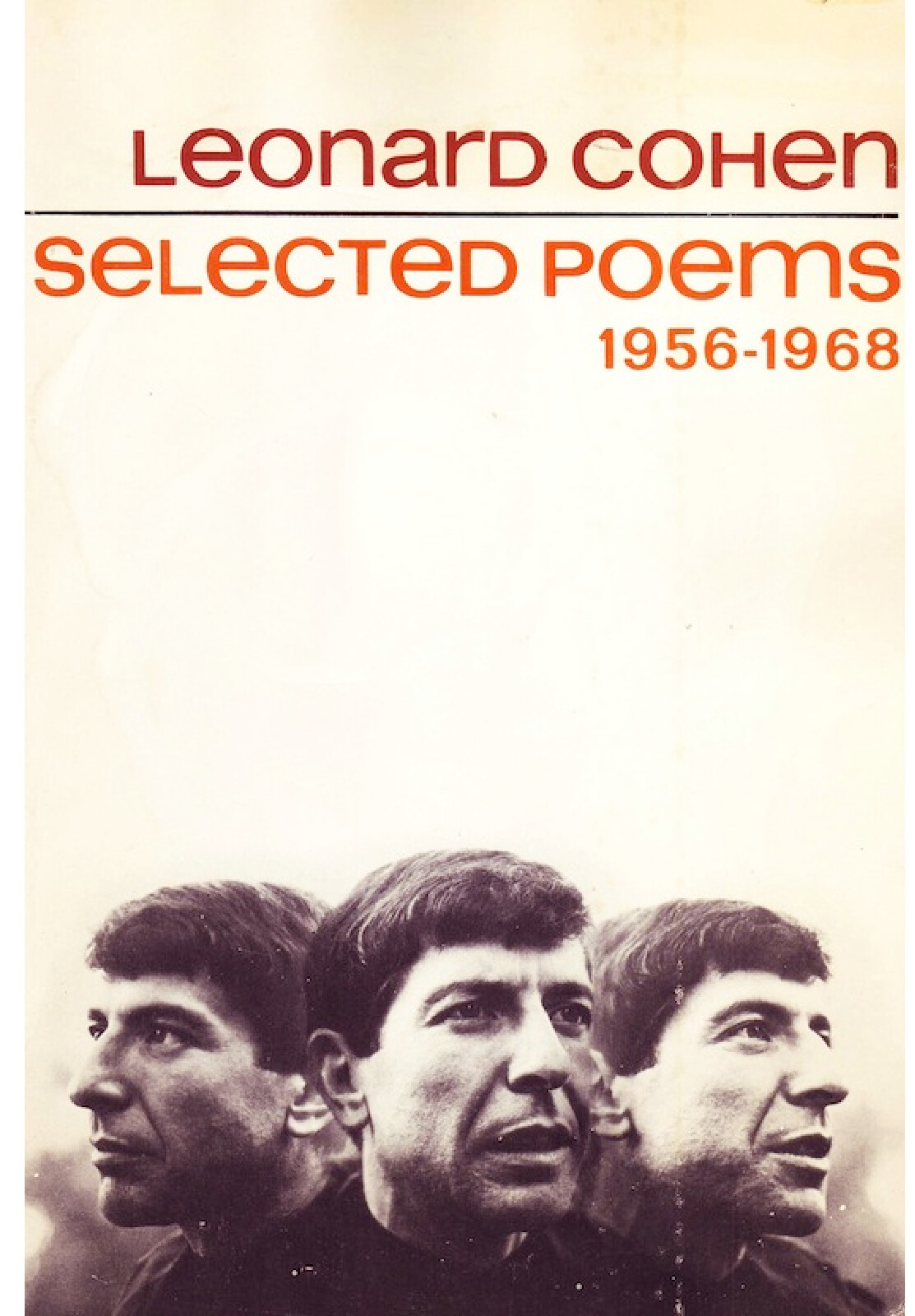 LEONARD COHEN   SELECTED POEMS 1956 1968