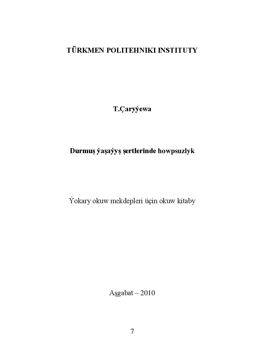 DURMUŞ ÝAŞAÝYŞ ŞERTLERINDE HOWPSUZLYK