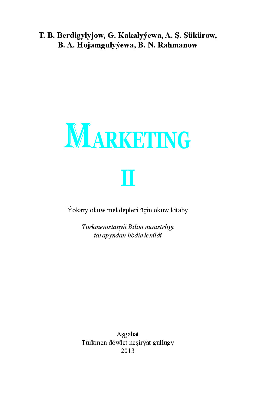 MARKETING II