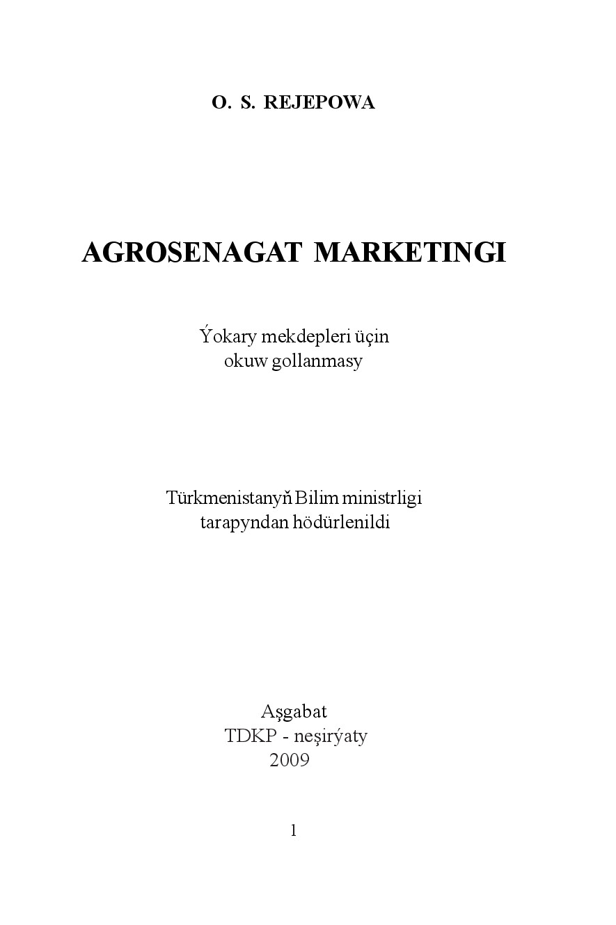 AGROSENAGAT MARKETINGI