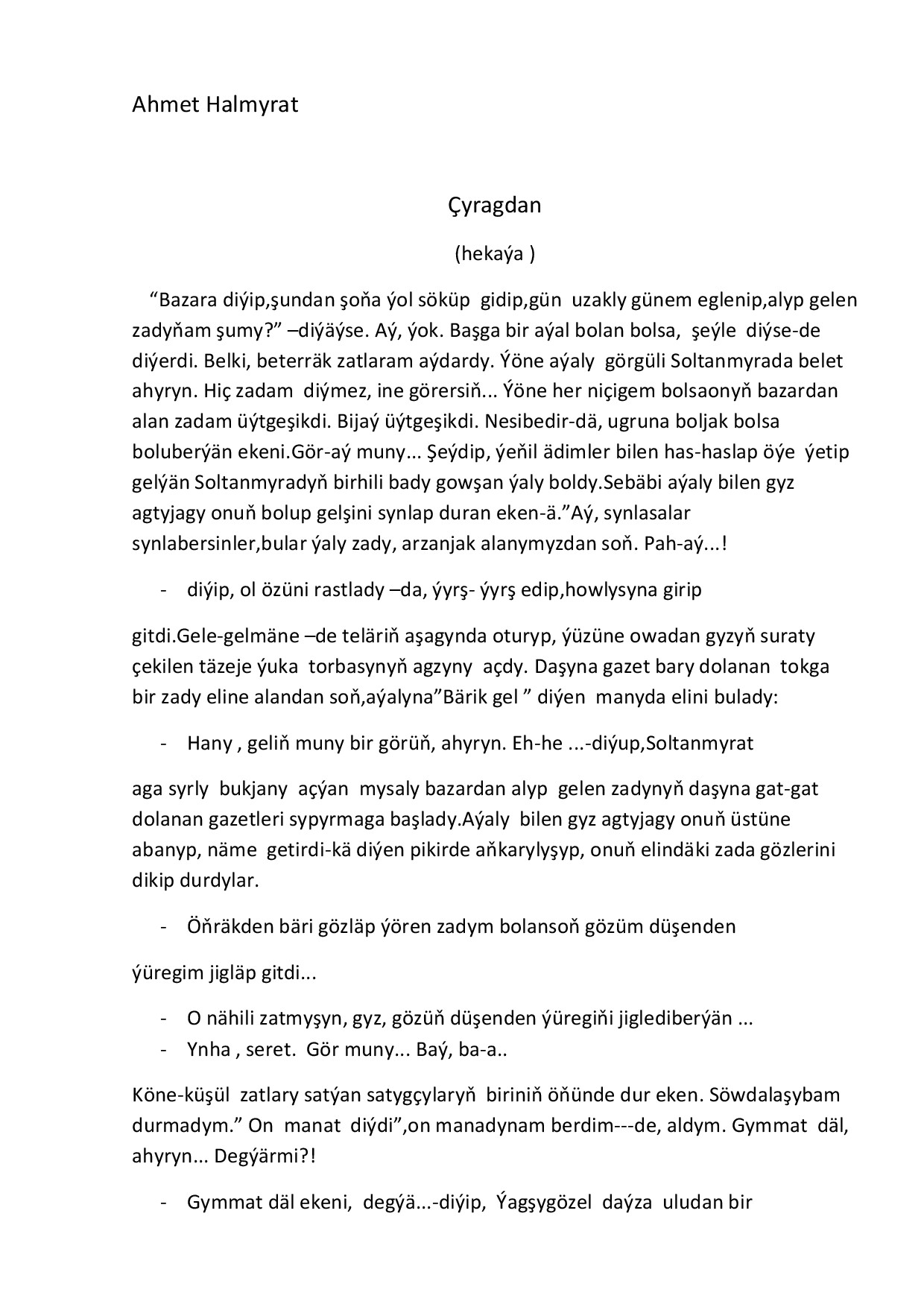 ÇYRAGDAN