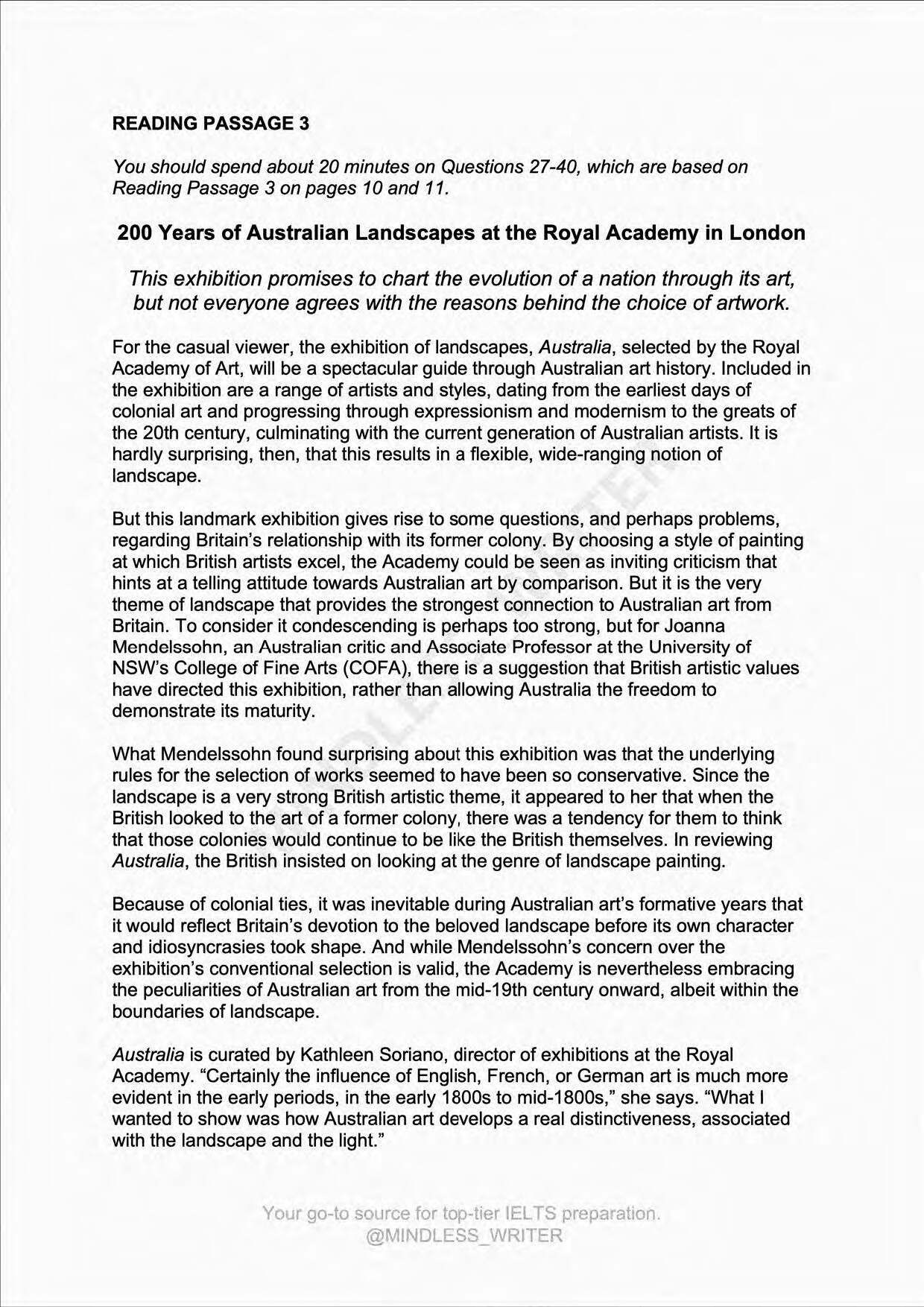 REAL EXAM PASSAGE 3