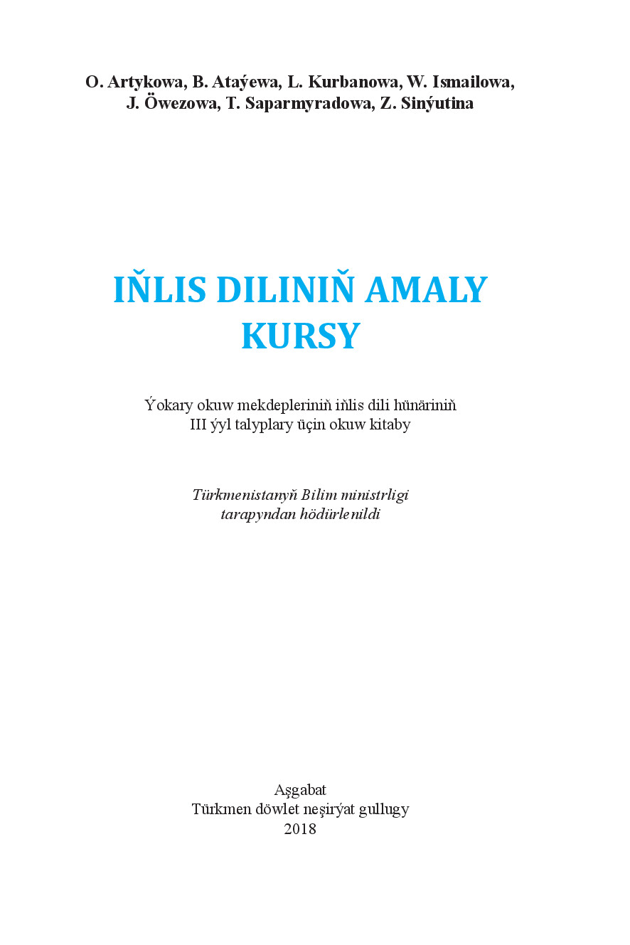 IŇLIS DILINIŇ AMALY KURSY