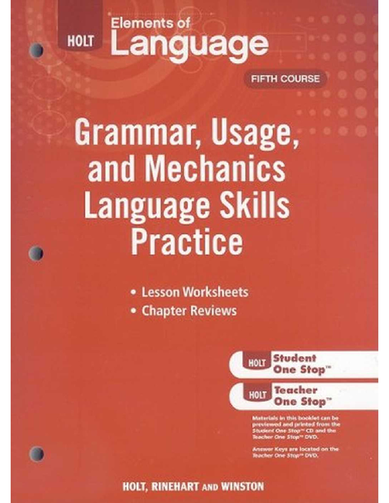 GUIDED PRACTICE IN GRAMMAR USAGE AND MECHANICS FIFTH COURSE