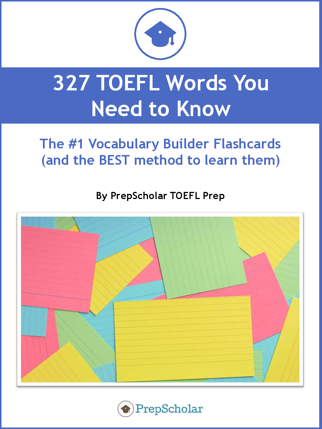 PREPSCHOLAR TOEFL FLASHCARDS