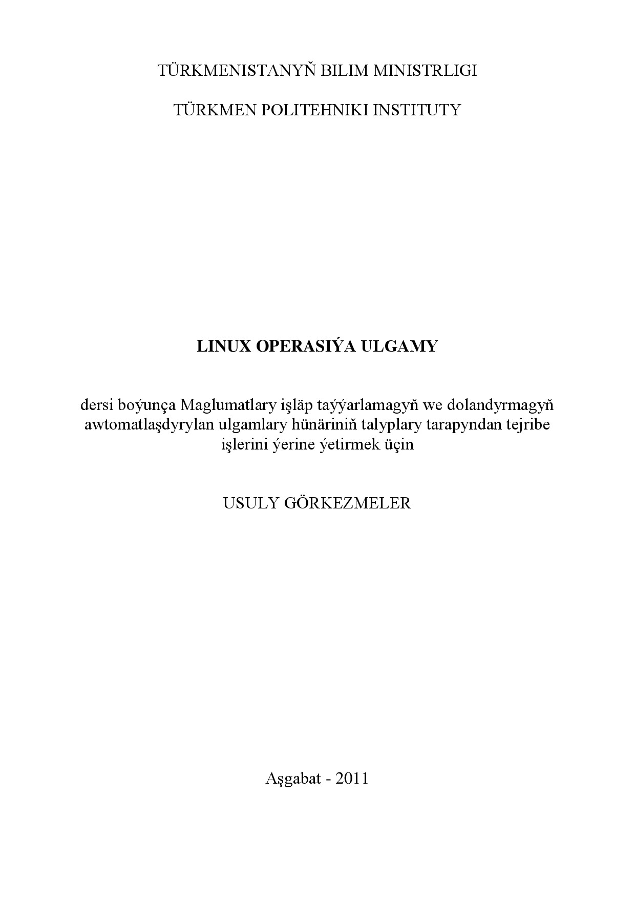 LINUX TÜRKMEN