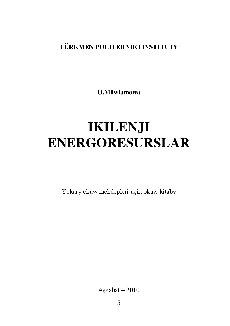 ILKINJI ELEKTRORESURSLAR