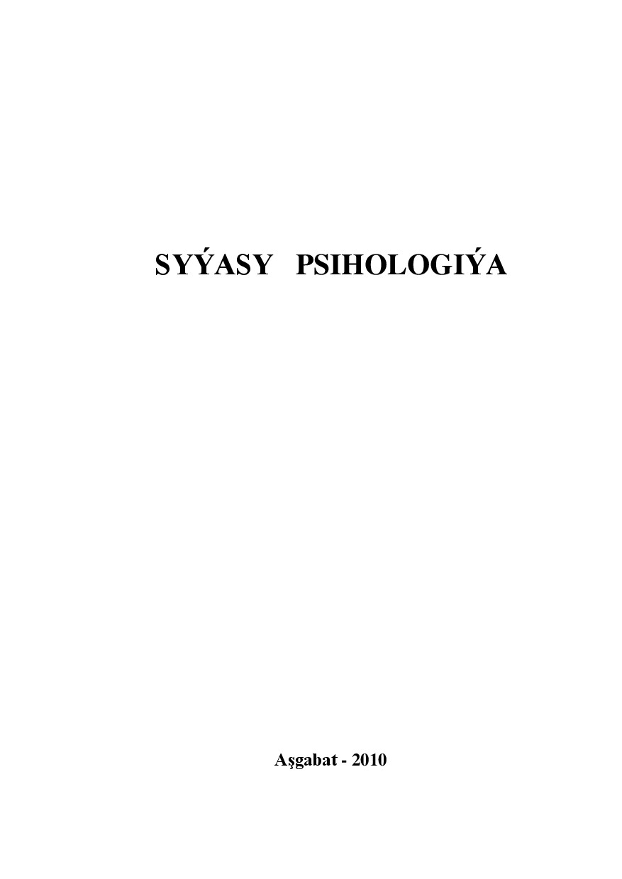 SyýAsy PsihologiýA