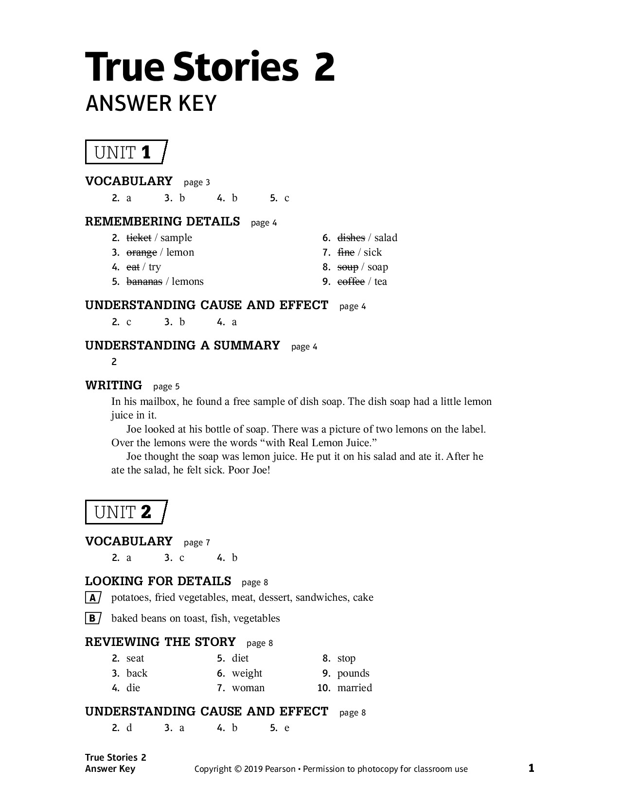 HEYER SANDRA TRUE STORIES SILVER EDITION 2 ANSWER KEY