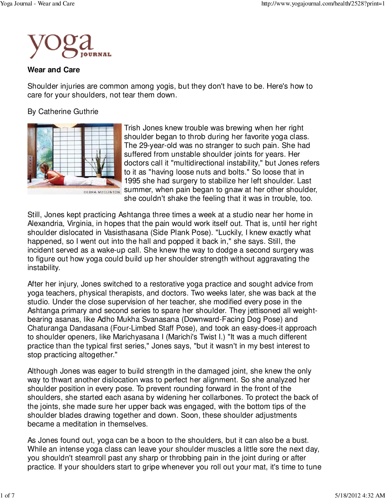 YOGA JOURNAL   WEAR AND CARE (1)