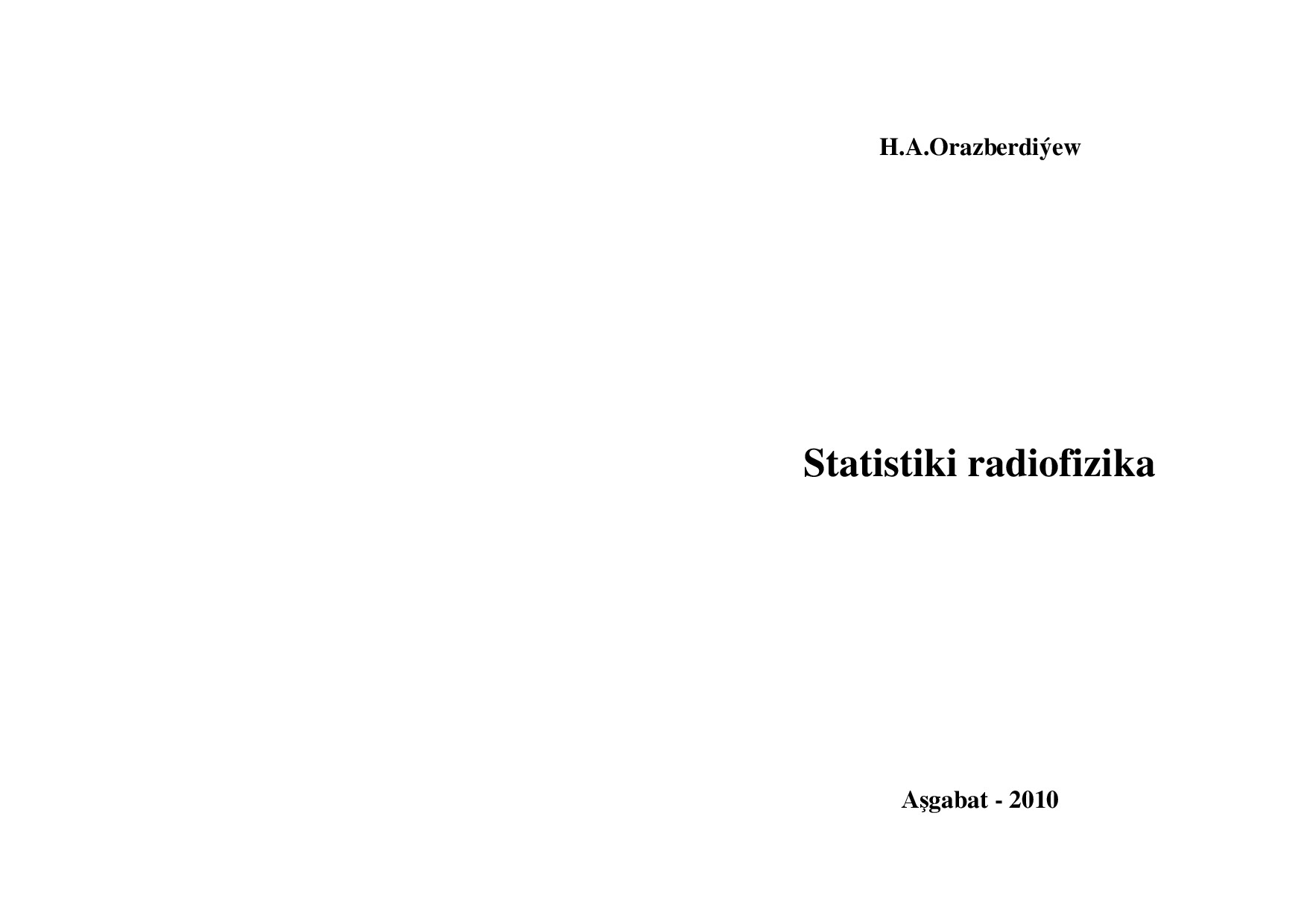 STATISTIKI RADIOFIZIKA