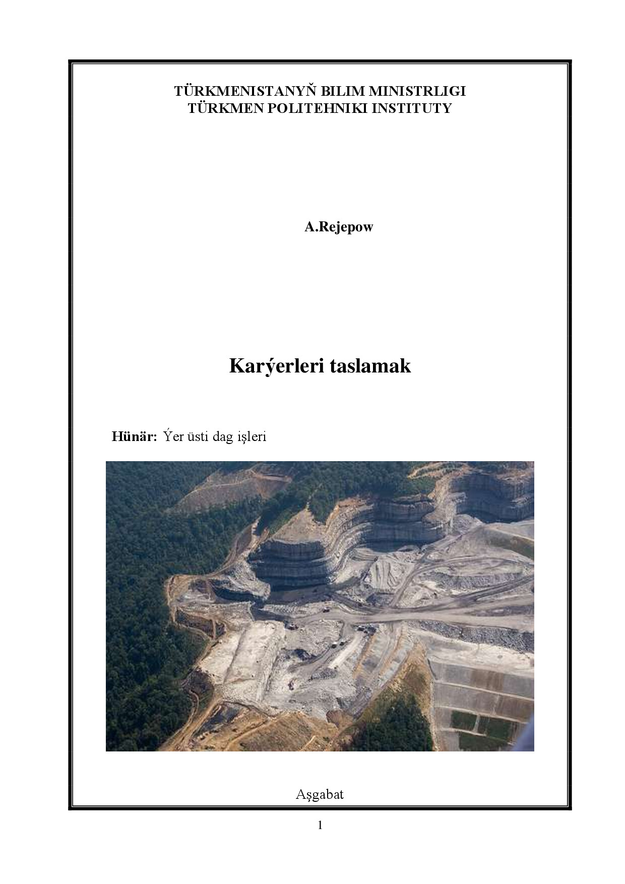 KARÝERLERI TASLAMAK