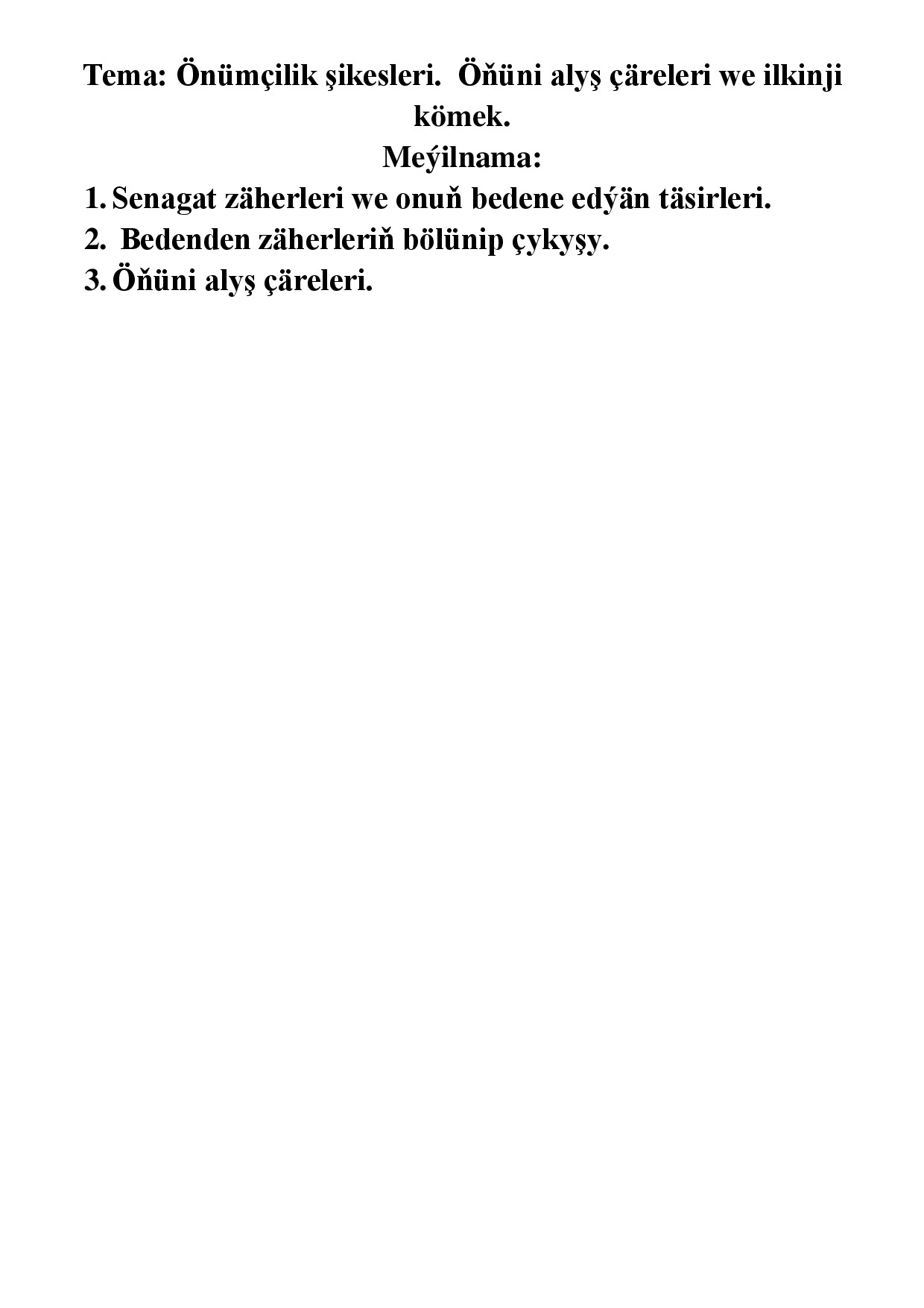 ÖNÜMÇILIK ŞIKESLERI REFERAT