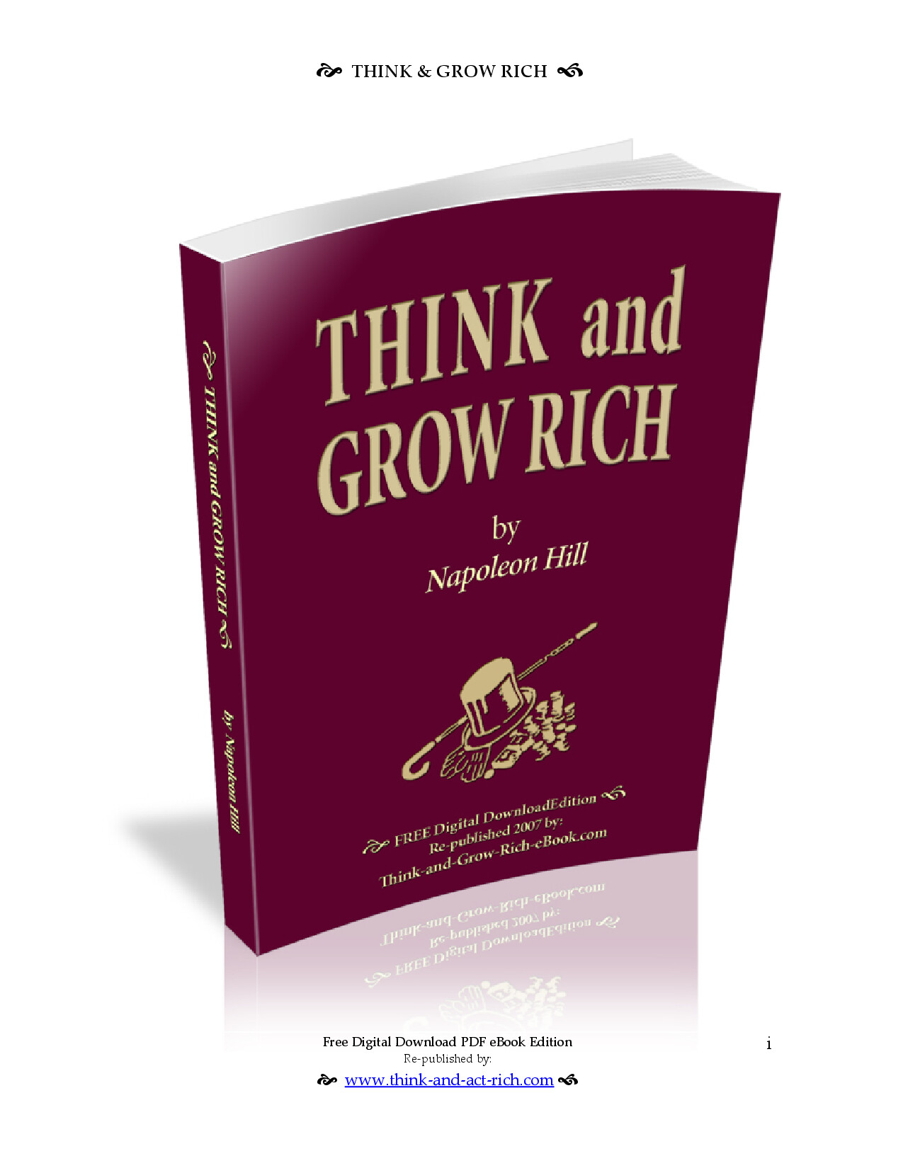 THINK AND GROW RICH BY NAPOLEON HILL