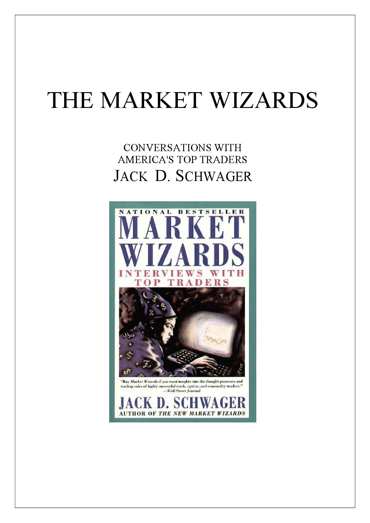MARKET WIZARDS @FALCON BOOKS