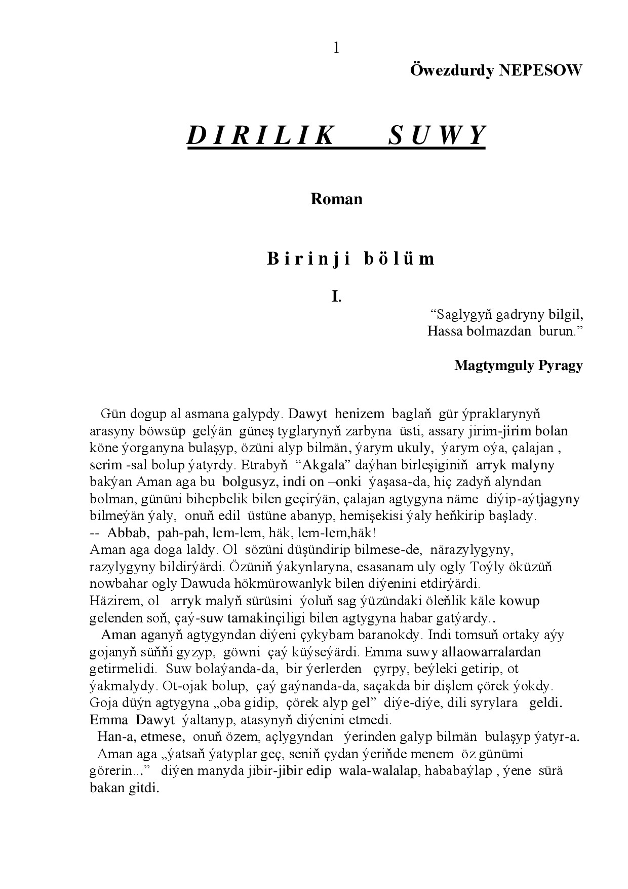 DIRILIK SUWY