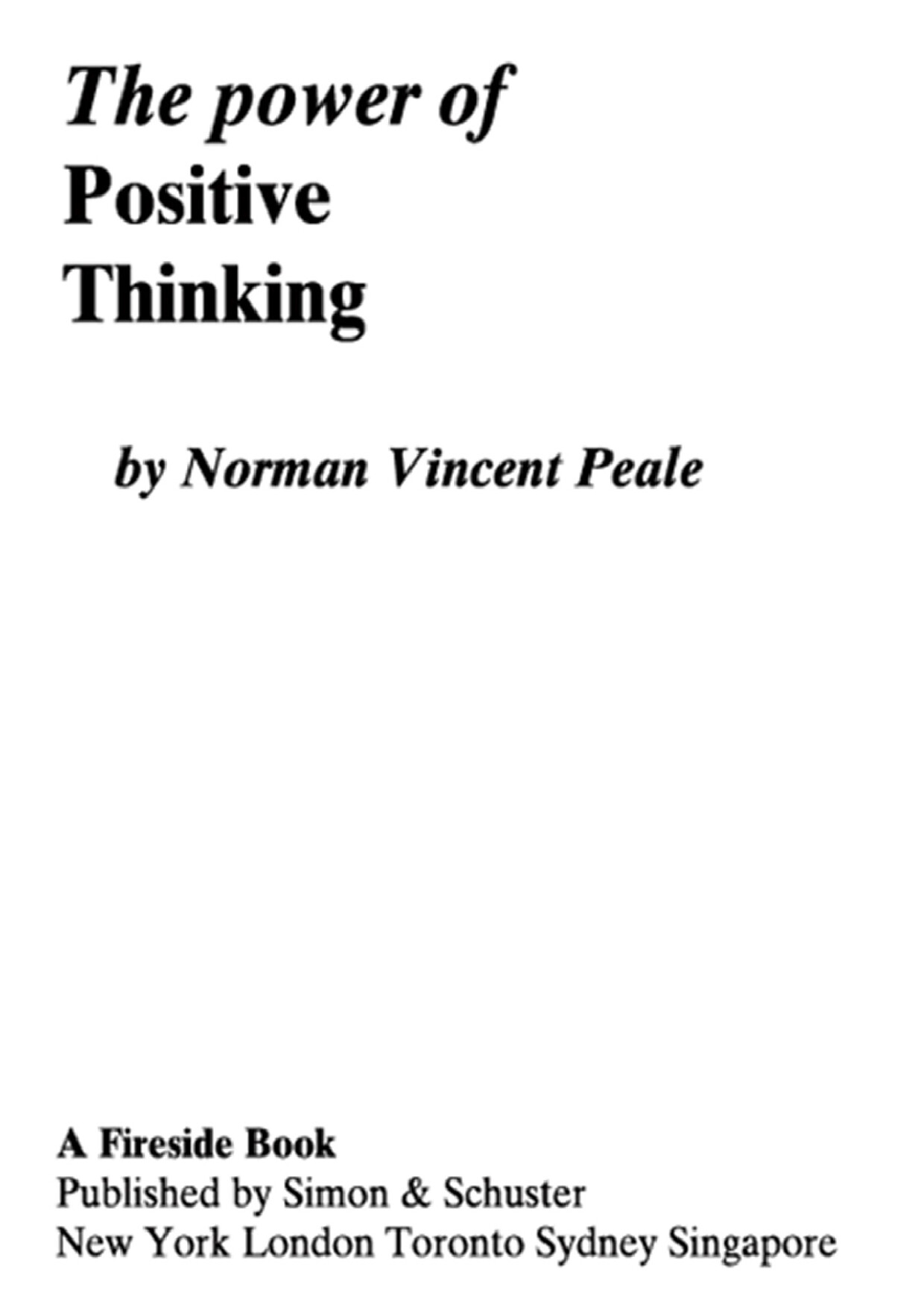 THE POWER OF POSITIVE THINKING 10 TRAITS FOR MAXIMUM RESULTS