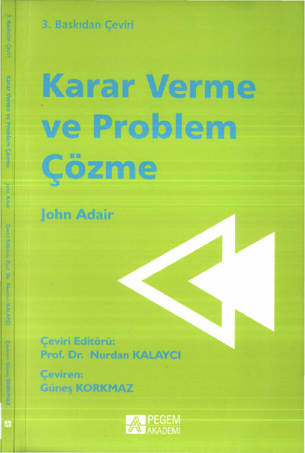 KARAR VERME VE PROBLEM ÇÖZME JOHN ADAİR