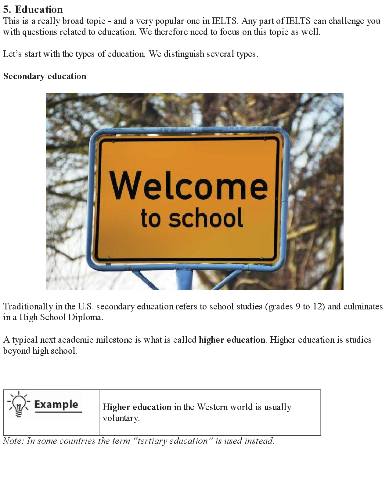 TOPIC VOCABULARY FOR IELTS WRITING TASK 2
