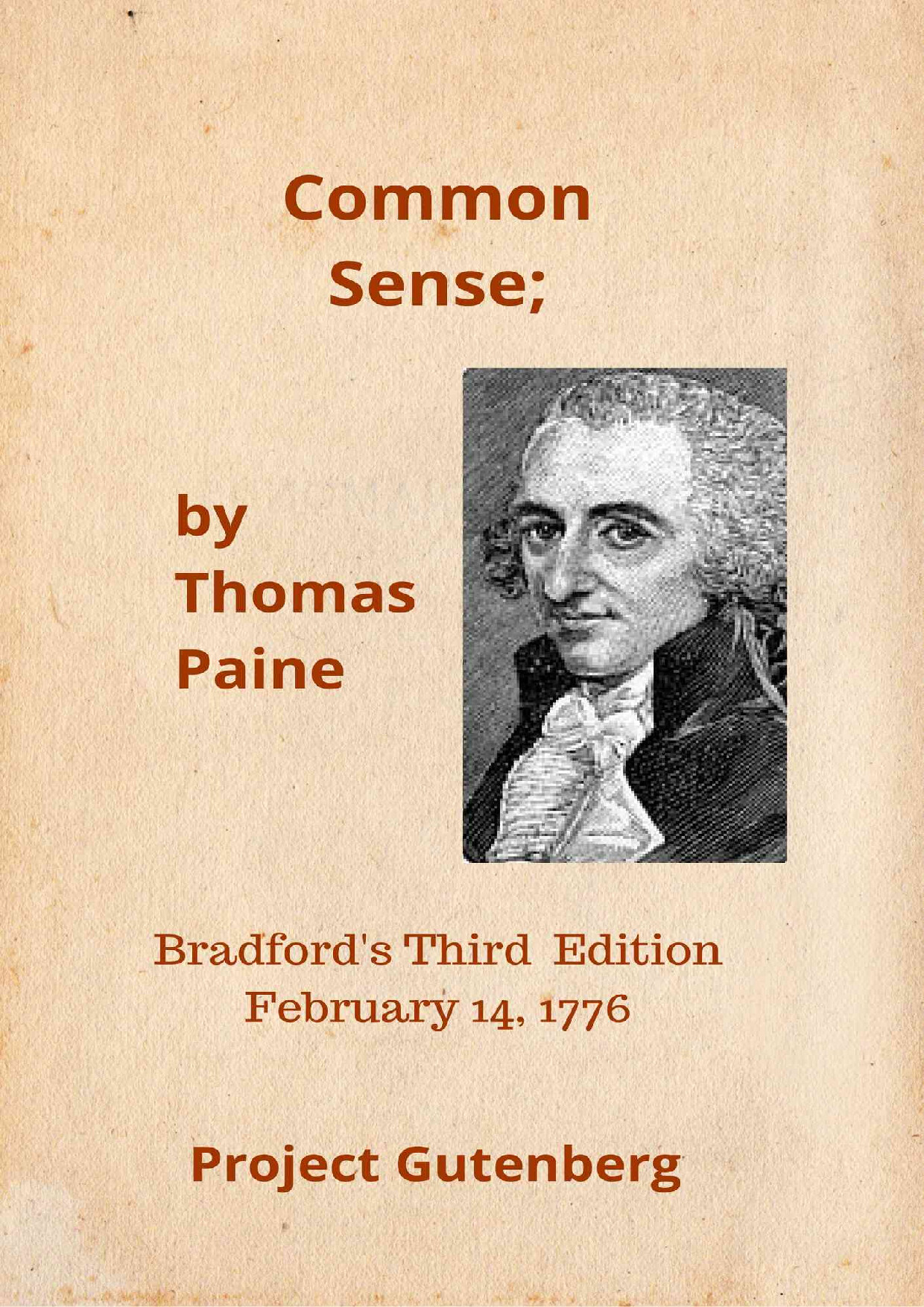 COMMON SENSE   THOMAS PAINE