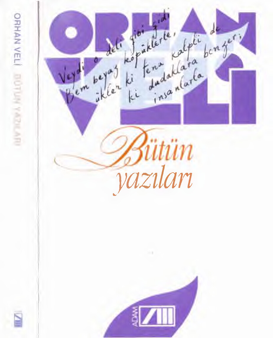ORHAN VELI BÜTÜN YAZILARI ADAM YAYINLARI
