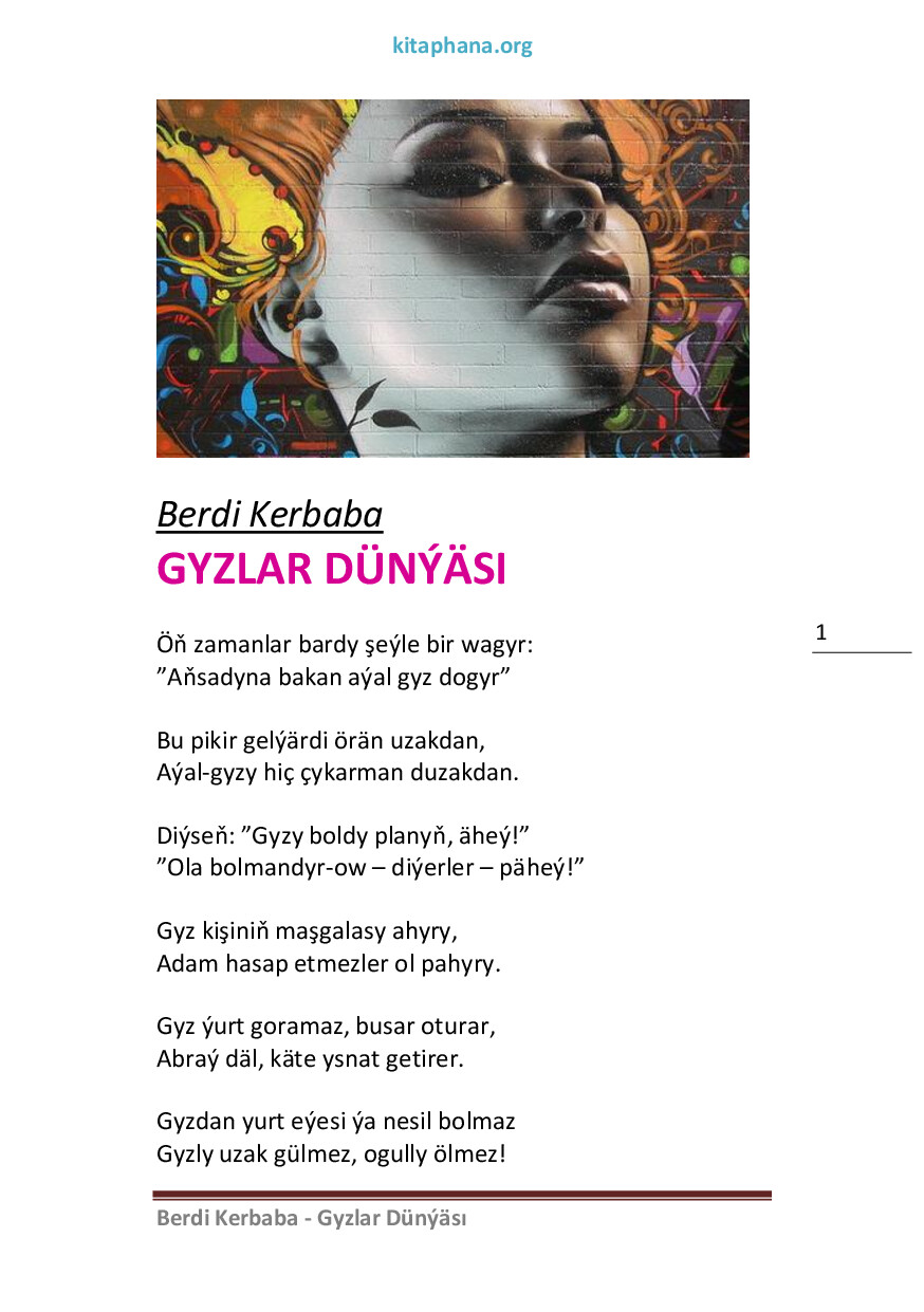 GYZLAR DÜNÝÄSI